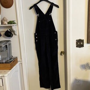 Old Navy Women's Black Bibbed Overalls Vtg y2k Sz 12L